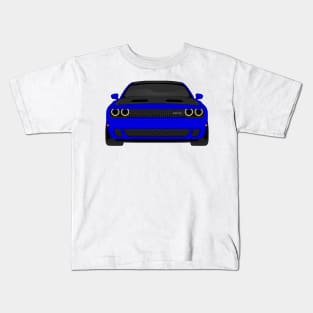 DODGE HELLCAT FRONT DARK-BLUE Kids T-Shirt